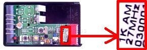 Remote: DICKERT AHS27-01 with 1 buttons