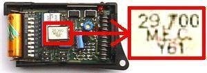 Remote: PRASTEL KMFT2P 29.700 MHz with 2 buttons