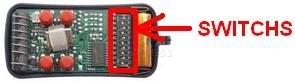 Remote: EUROPE-AUTO AKMY4 26.995 MHz with 4 buttons