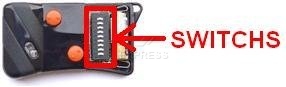 Remote: APRIMATIC TG2M 27.195 MHz with 2 buttons