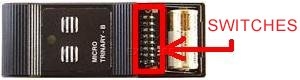 Remote: ALBANO MICROTRINARY-B60 with 2 buttons