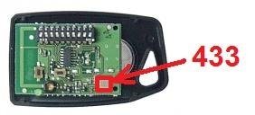 Remote: BELFOX DHS 433-2 with 2 buttons