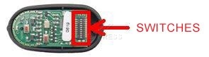 Remote: SEAV Be-Happy-S2 blue with 2 buttons