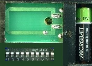 Remote: CARDIN S300 with 1 buttons