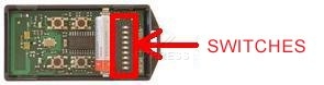 Remote: CARDIN S476-TX4 with 4 buttons