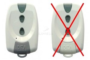 Remote: DEA MIO TR2 with 2 buttons