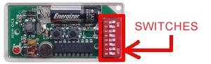 Remote: AVIDSEN 100951 with 3 buttons