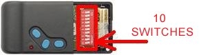 Remote: FAAC TMN31-3 with 3 buttons