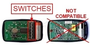 Remote: NICE FLO1 with 1 buttons