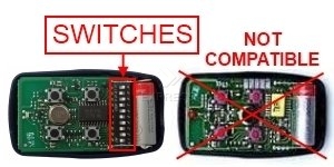 Remote: NICE FLO4 with 4 buttons