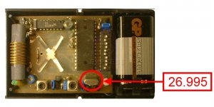 Remote: H�RMANN DH01 26.995 MHz with 1 buttons