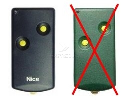 Remote: NICE K2M 26.995 MHz with 2 buttons