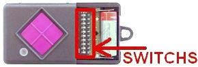 Remote: DICKERT MAHS433-01 with 1 buttons