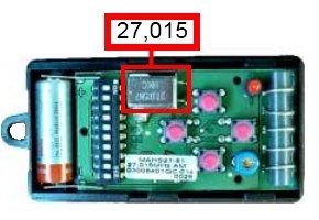 Remote: DICKERT MAHS27-04 with 4 buttons