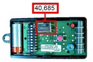 Remote: DICKERT MAHS40-01 with 1 buttons