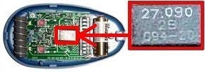 Remote: PROEM ER2 C27 with 2 buttons