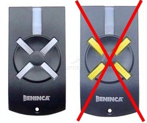 Remote: BENINCA T4WV with 4 buttons