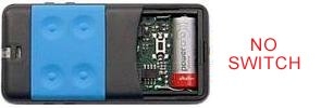 Remote: CARDIN S435-TX4 blue with 4 buttons