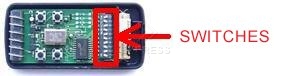 Remote: BENINCA LOT4E with 4 buttons