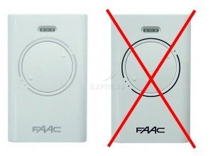 Remote: FAAC XT2 433 SLH with 2 buttons